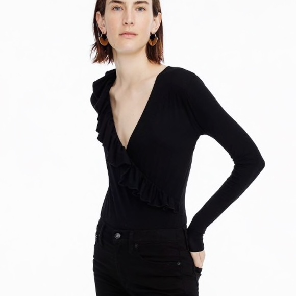 j crew black bodysuit
